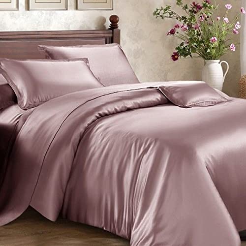 Luxury Silk Satin Comforter King/Cal King Size - 300 GSM Down Alternative Bedding Set | Box Stitched Hotel Quality Quilt | Ultra Soft & Fluffy Machine Washable Duvet Insert (Turquoise Blue) for Master Bedroom, Guest Room & Luxury Hotel Decor