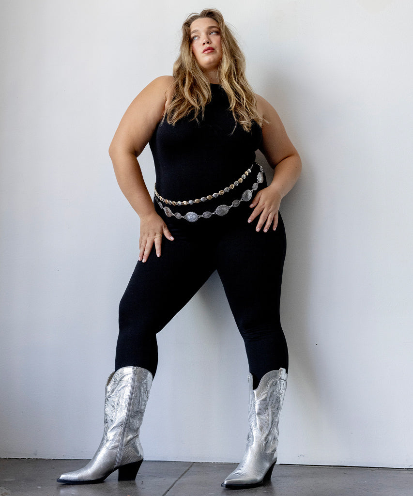 RYLAND Extra Wide Calf Boots for Women - Silver Distressed Leather Ankle Boots for Comfort & Style | Perfect for Casual Outfits, Work & Night Out