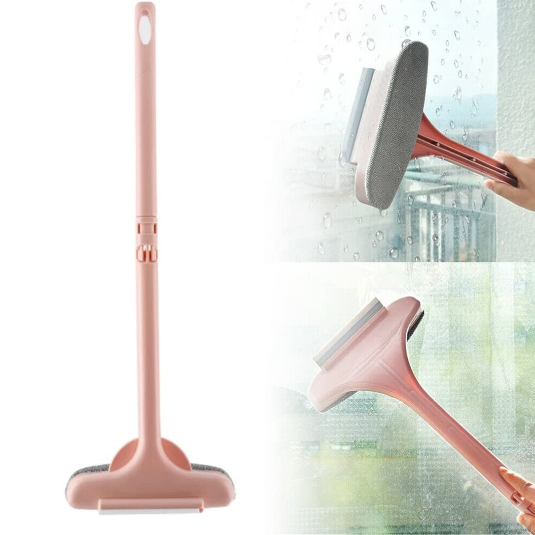 2 in 1 Double-Sided Window Glass and Screen Cleaner Brush - Household Cleaning Tool for Sparkling Windows & Screens - Perfect for Home, Office, and Car Window Cleaning