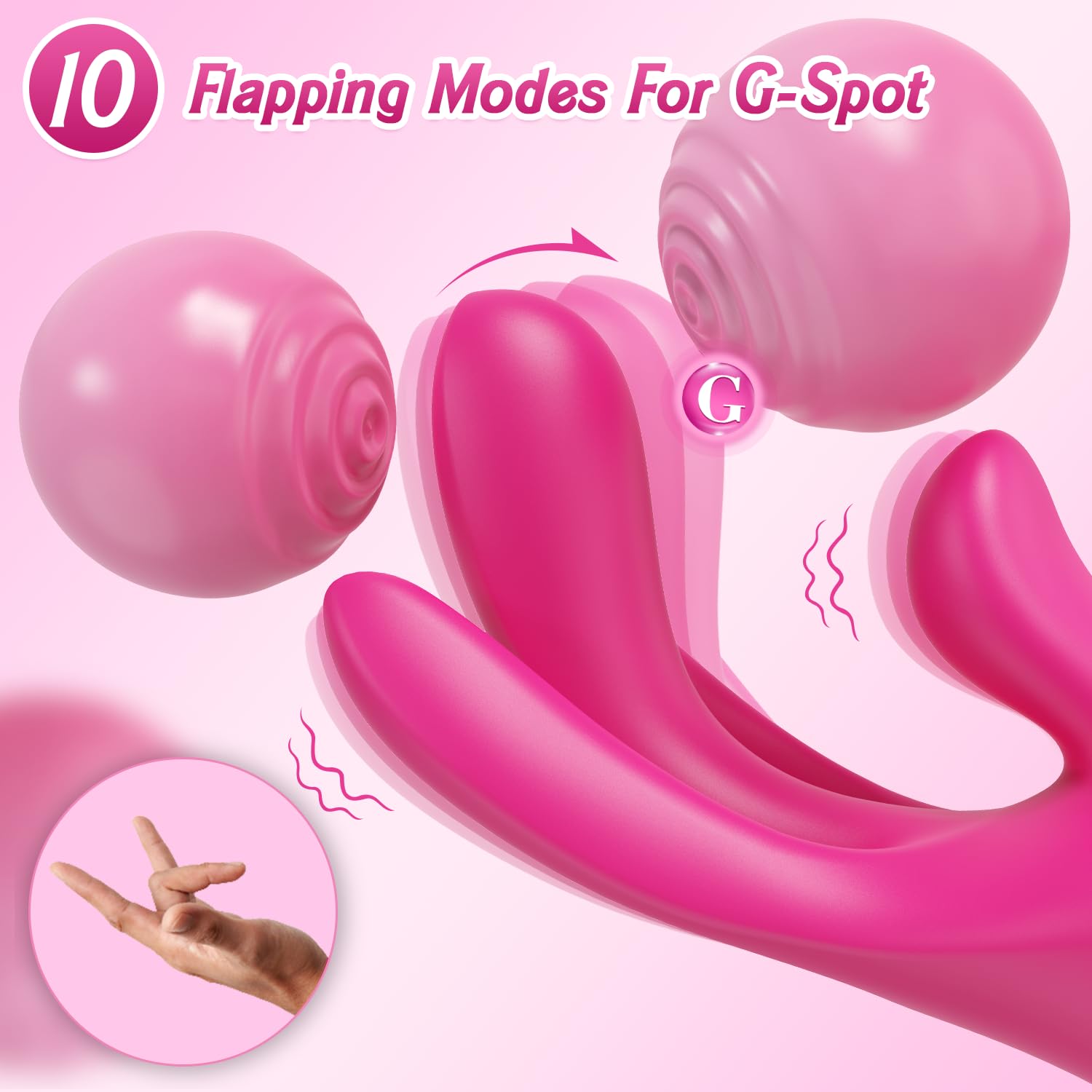 Women's Finger Vibrator - 10 Vibration Modes for G-Spot & Clitoral Stimulation | Couples Sex Toy