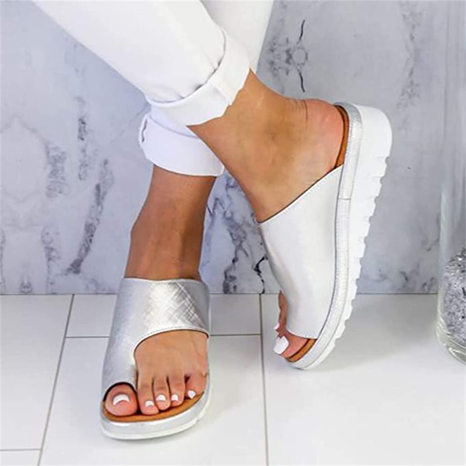 Women's Comfortable Beach Sandals - Casual Slide Flip Flops with Clip Toe Design for Summer, Pool, Vacation & Outdoor Wear | Dressy Thong Sandals Slippers for Women