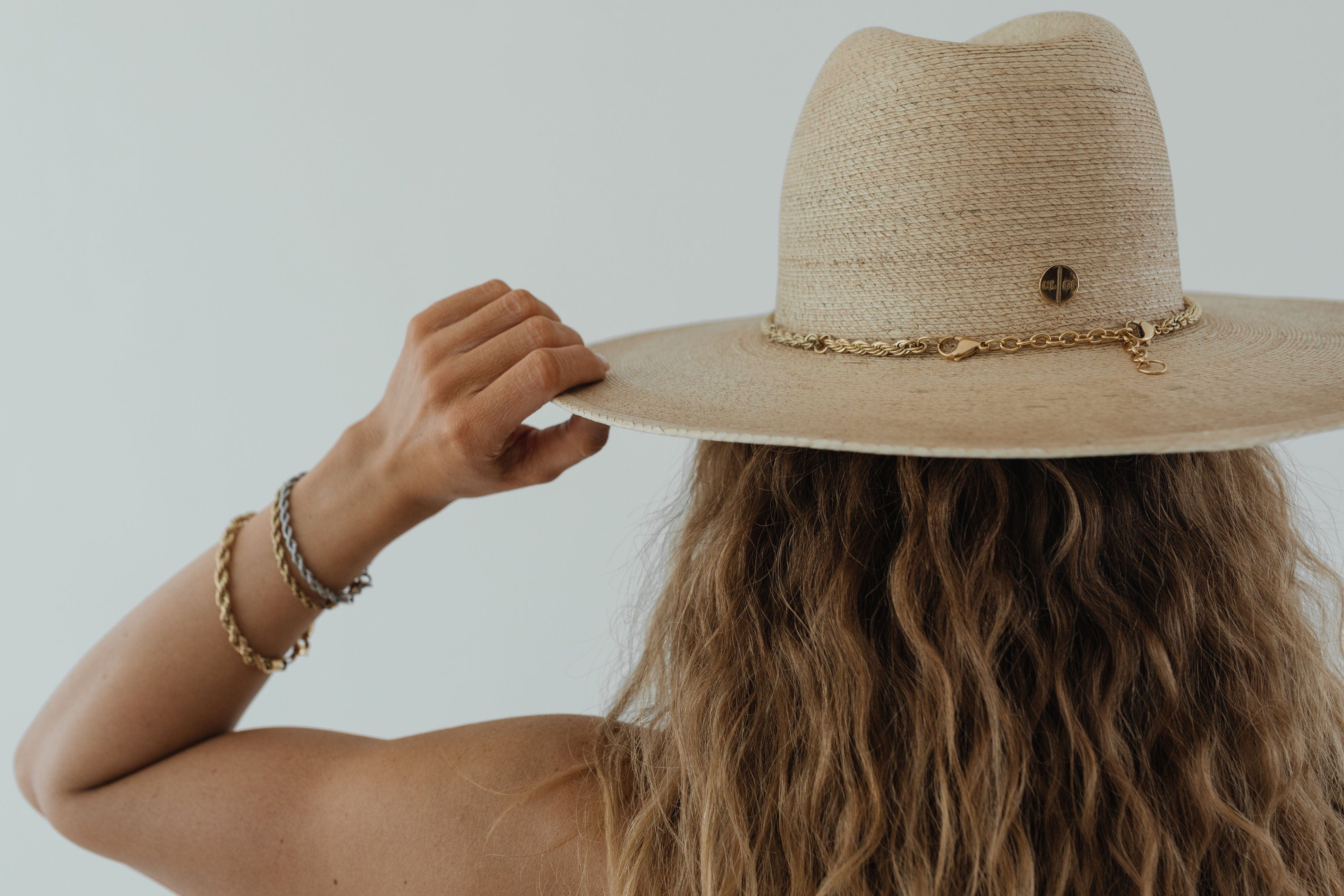 Cara Loren Straw Hat - Women's Wide Brim Sun Hat for Beach, Summer & Outdoor Activities - Blemished