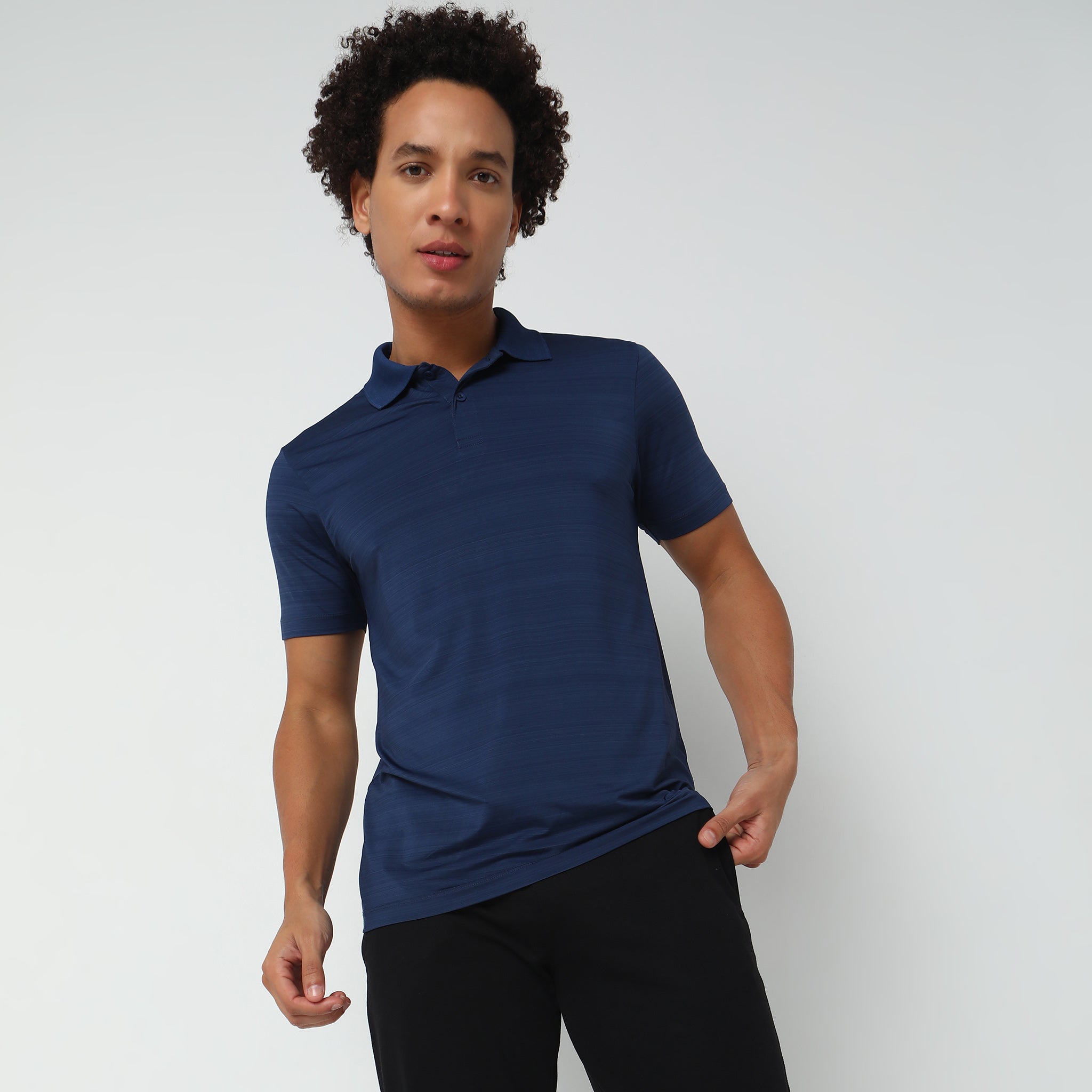 AirDry Pro® Feather Light Weight Regular Fit Solid Polo Shirt for Men - Breathable Quick-Dry Performance Polo for Golf, Tennis & Casual Wear