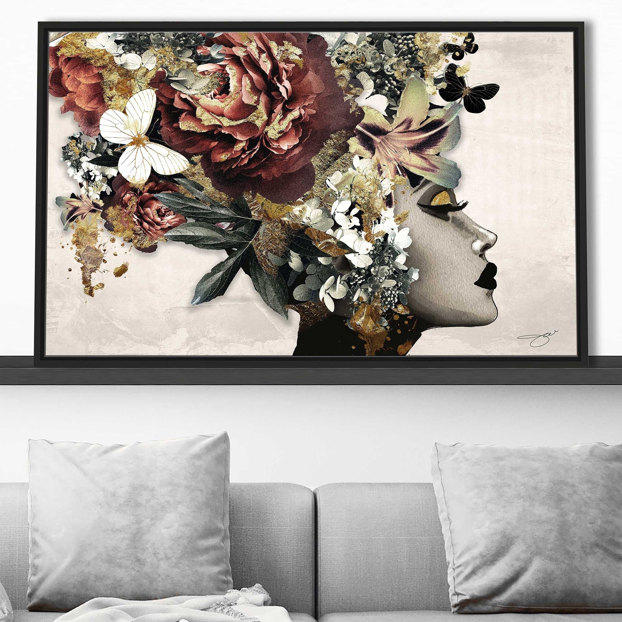 Jodi Print Afrique Model 2 - Modern Abstract Art Floating Canvas Wall Decor for Living Room, Bedroom & Office