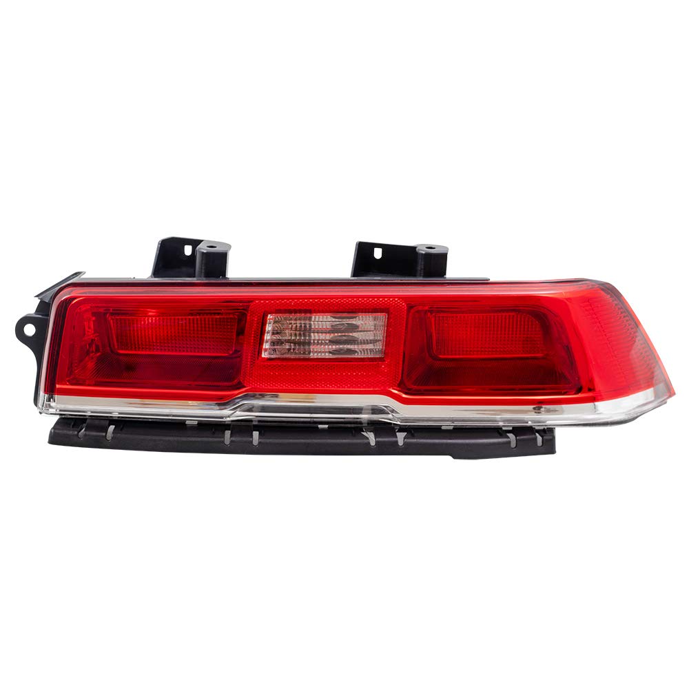 Brock Replacement Halogen Tail Lights for 2014-2015 Chevy Camaro - Driver & Passenger Side (Part #23256981, 23489170) - Upgrade Your Car's Rear Lighting for Night Driving Safety