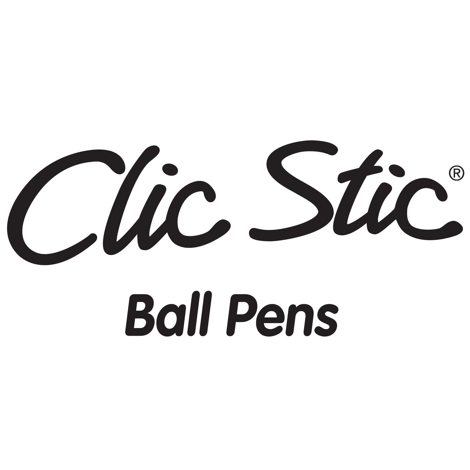 BIC® Clic Stic® Retractable Ballpoint Pens - Medium Point 1.0mm, White Barrel with Black Ink (12-Pack) - Perfect for Office, School & Everyday Writing Needs