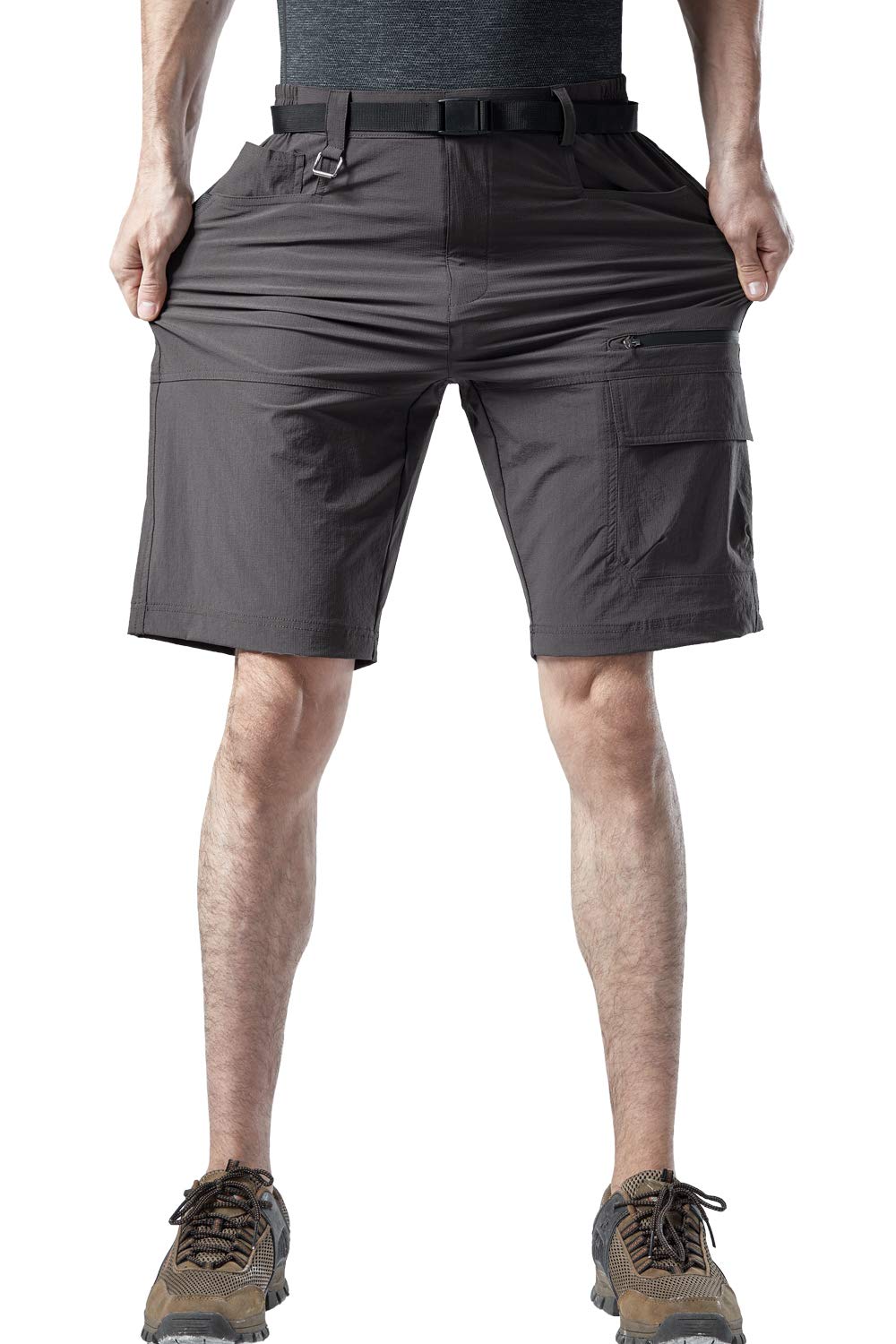 Men's Quick-Dry Elastic Shorts - Water Resistant, Durable & Plus Size - Perfect for Running, Gym Workouts & Outdoor Activities