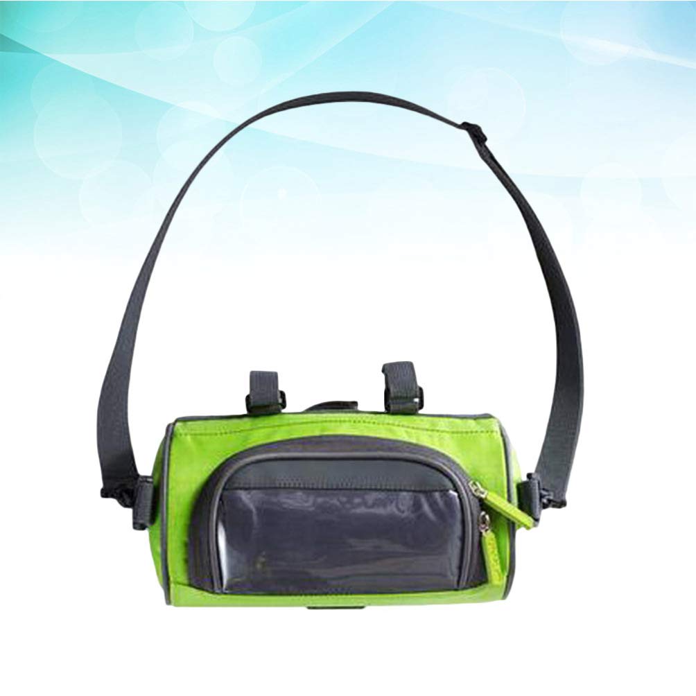 LIOOBO Bike Handlebar Bag - Waterproof Front Frame Storage Bag for Mountain & Road Bikes - Touch Screen Accessible Cycling Phone Pouch - Perfect for Commuting, Touring & Outdoor Adventures