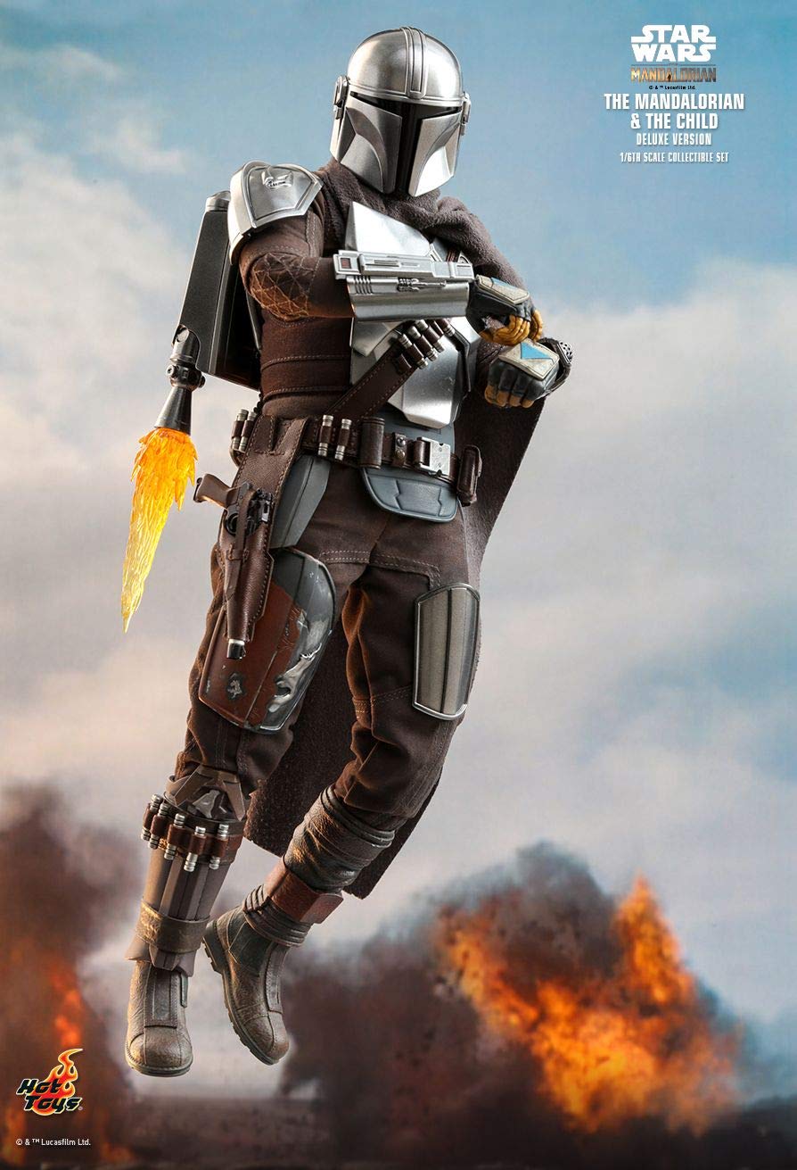 Hot Toys Star Wars The Mandalorian and The Child Deluxe Version 1/6 Scale Collectible Action Figures Set - TMS015 TV Masterpiece Series | Perfect for Display, Gifts, and Star Wars Fans Collection