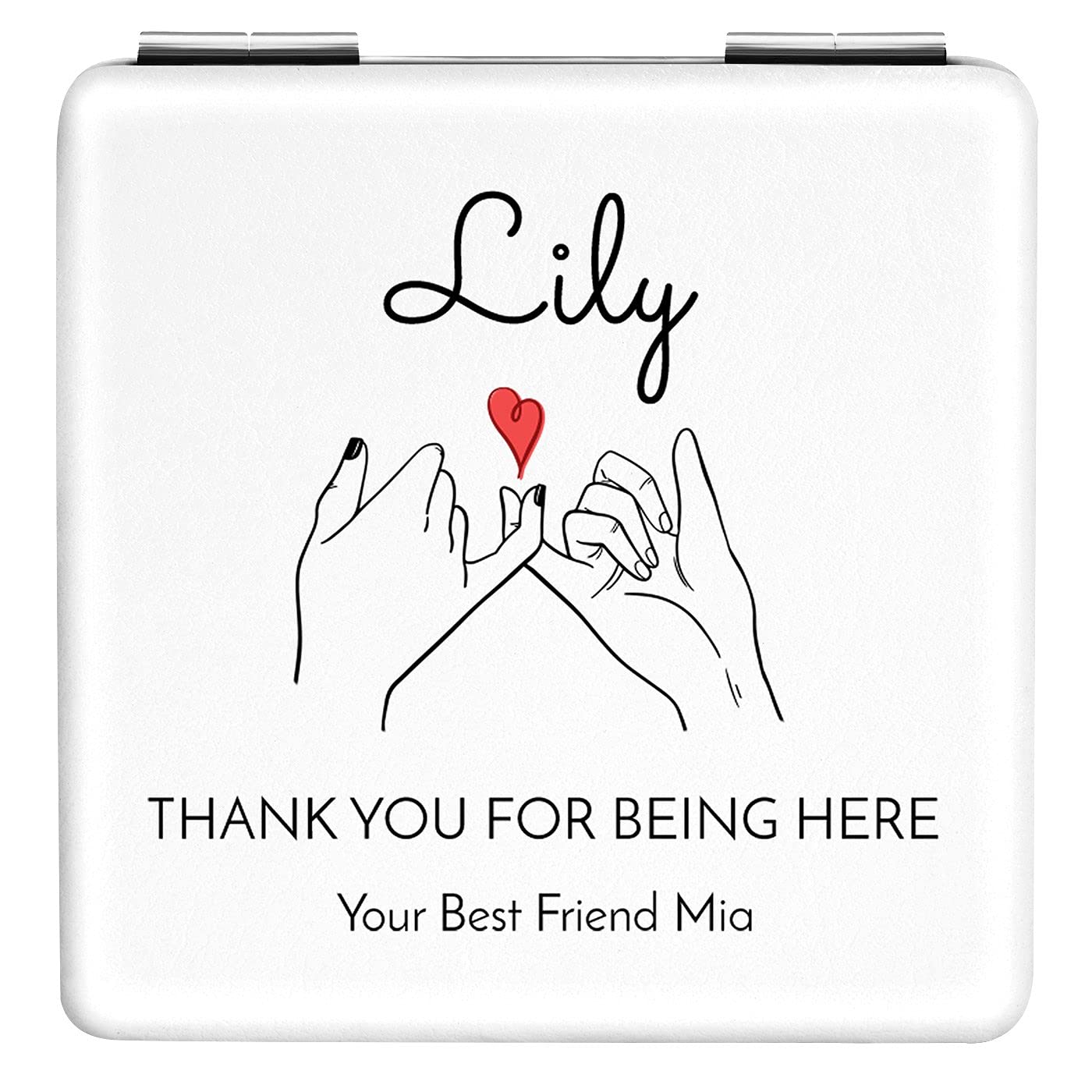 Personalized Snow White Compact Mirror - Travel Size for Women & Girls - Birthday Gift & Bag Accessory