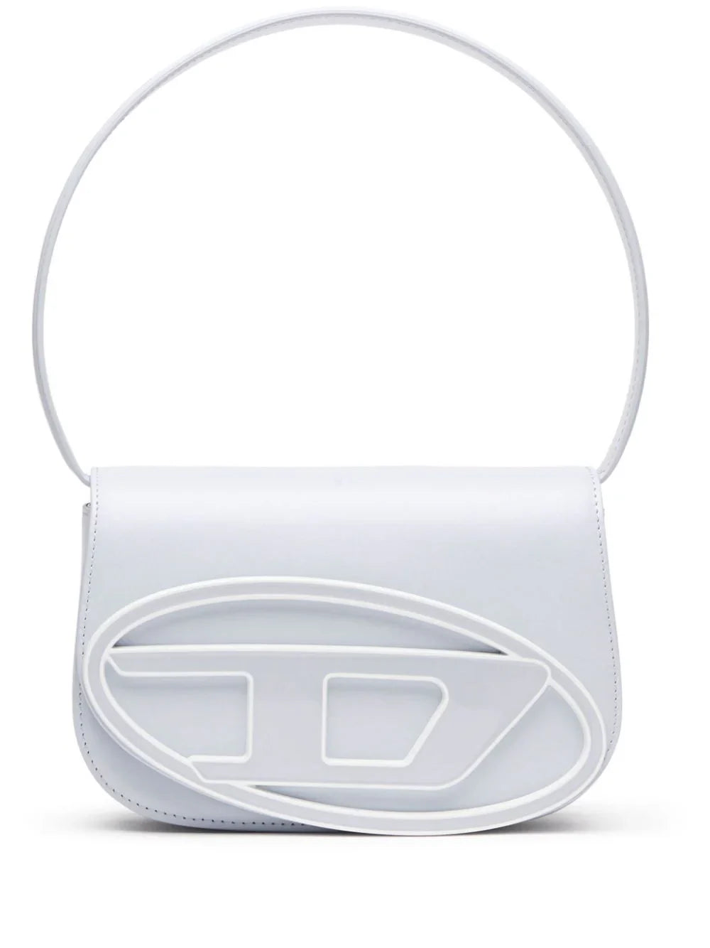 Diesel 1DR Plaque Shoulder Bag - Light Blue Crossbody Bag for Women & Men | Stylish Casual & Travel Accessory