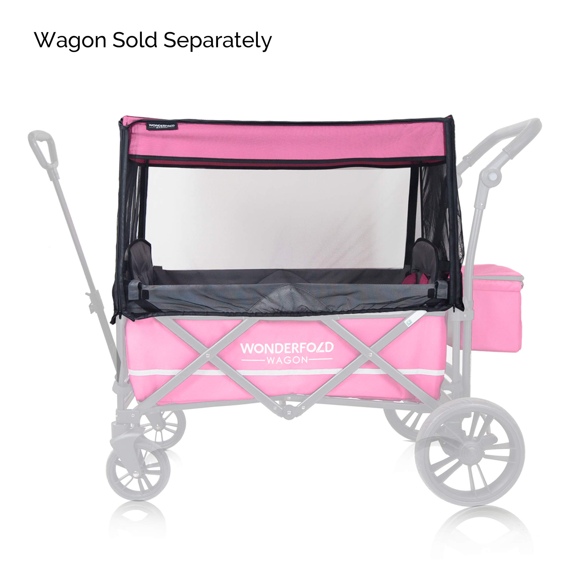 Wonderfold Stroller Wagon Mosquito Net with Zippered Entrance - Easy Installation, Insect Protection for X2 & X2M Models - Perfect for Outdoor Walks, Park Visits, and Camping Trips