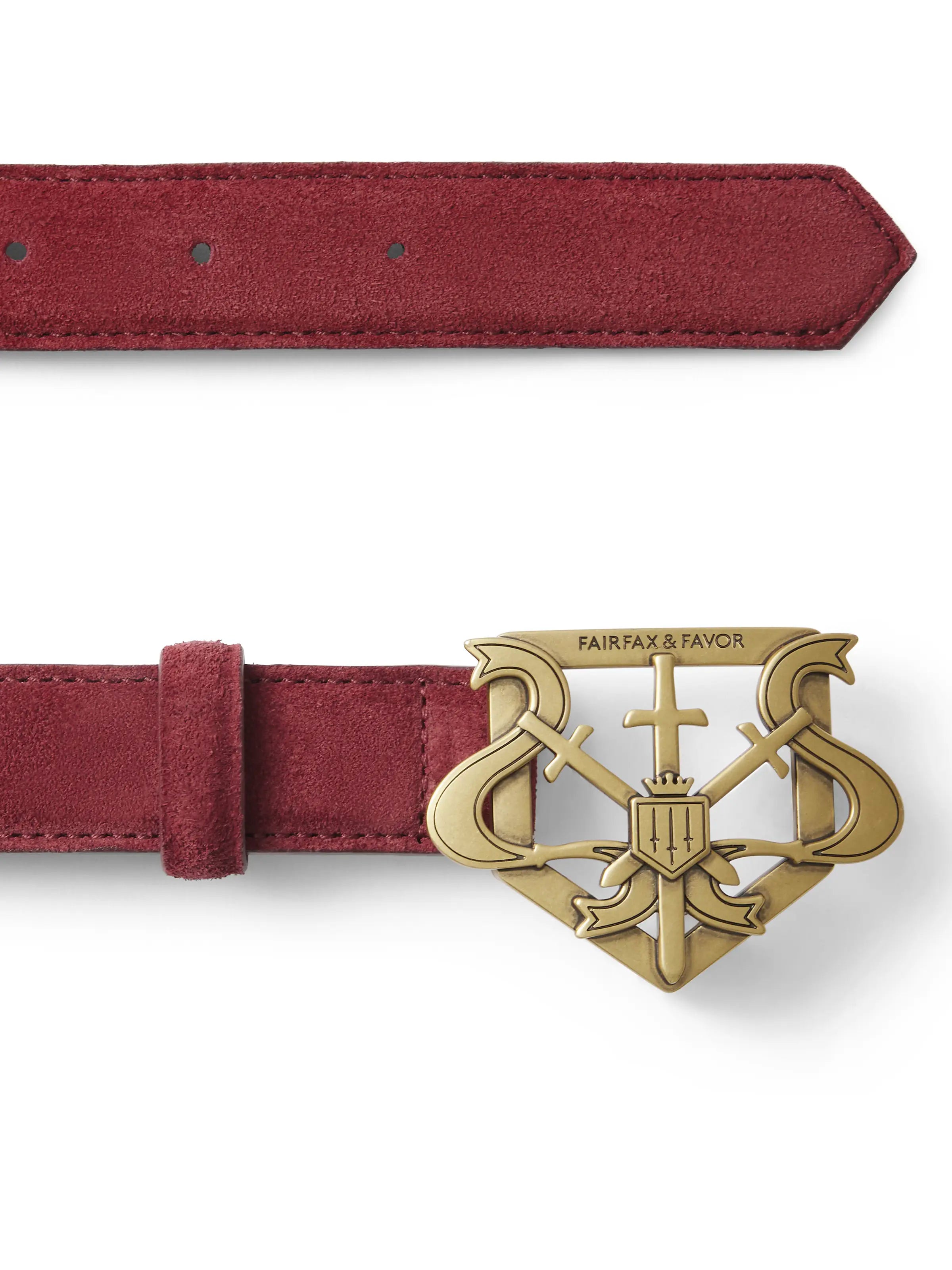 Clarence Belt - Premium Ruby Suede Leather Belt for Men & Women | Stylish & Durable Fashion Accessory for Casual, Office & Formal Wear