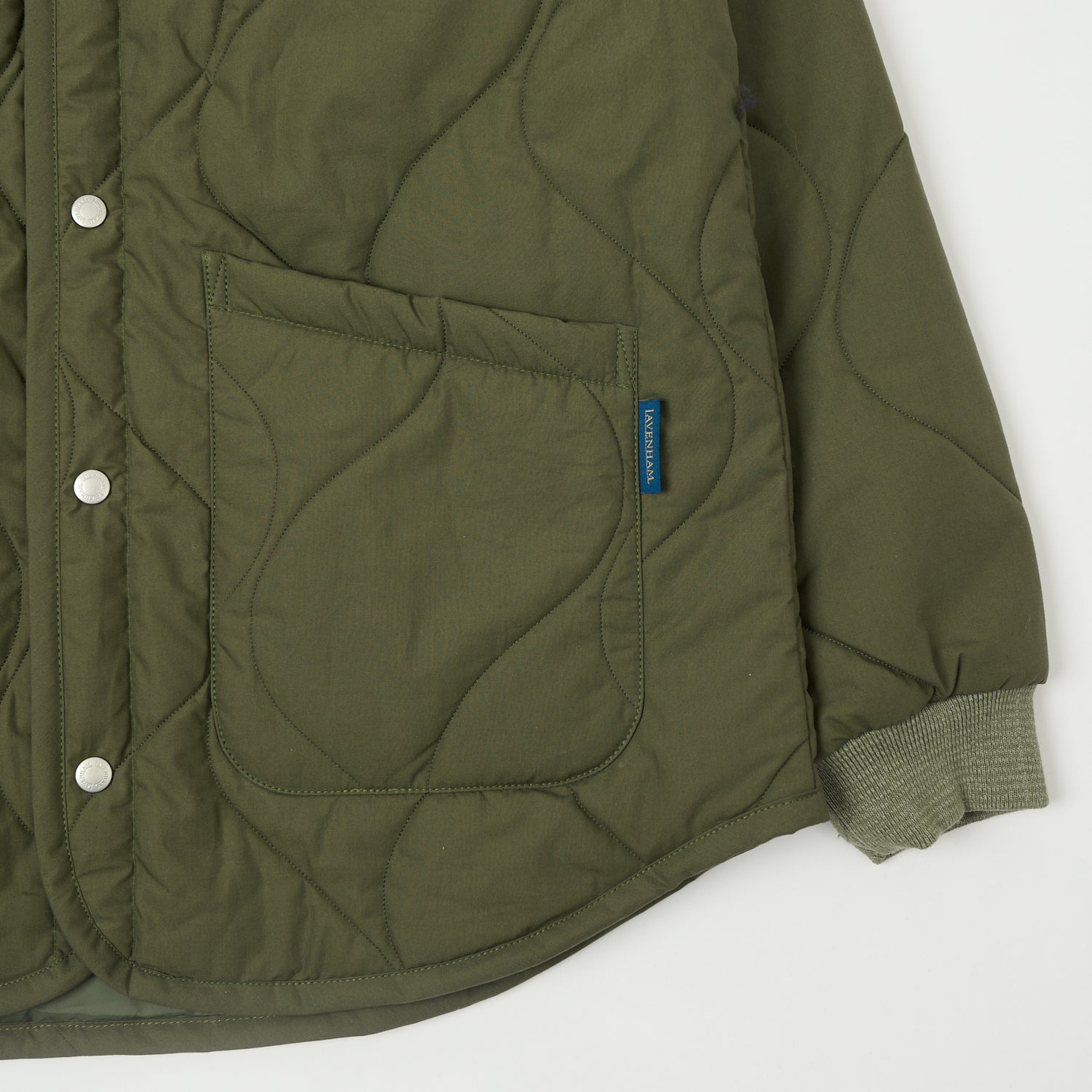 Lavenham Quilted Liner Jacket for Men & Women - Olive Green Water-Resistant Lightweight Coat | Perfect for Outdoor Activities, Camping & Fall Layering