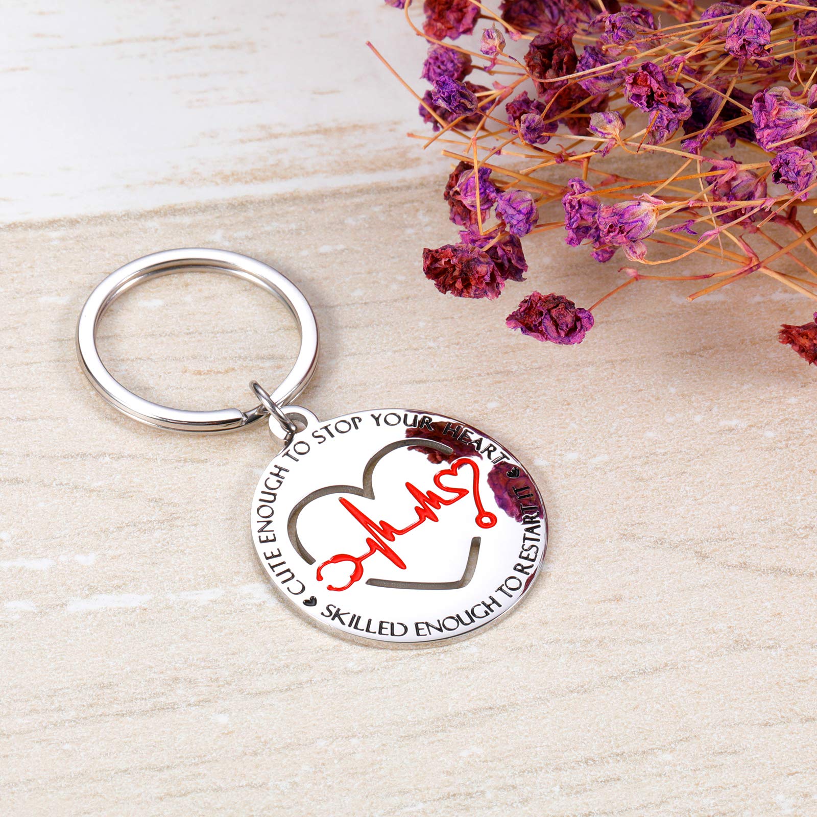 Nurse Appreciation Gifts for Women & Men - Engraved RN LPN Keychain for Graduation, Birthday & National Nurses Day - Perfect Medical Student & Coworker Gift for Hospitals, Clinics & Healthcare Professionals