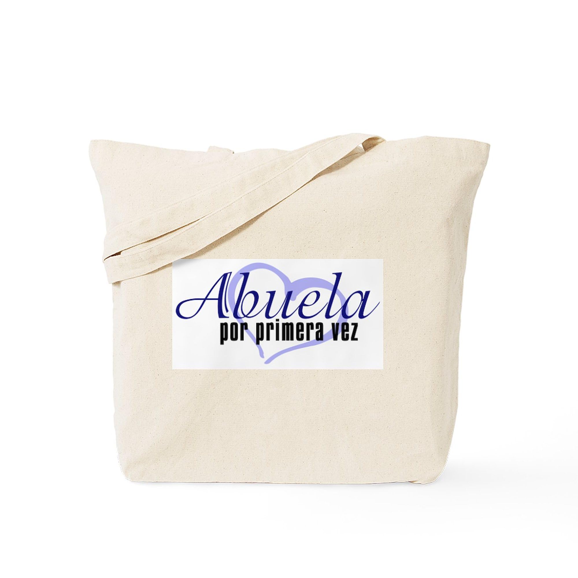 Abuela Blue Canvas Tote Bag - Eco-Friendly Reusable Shopping Bag for Groceries, Beach & Everyday Use | Natural Cotton Tote with Durable Handles
