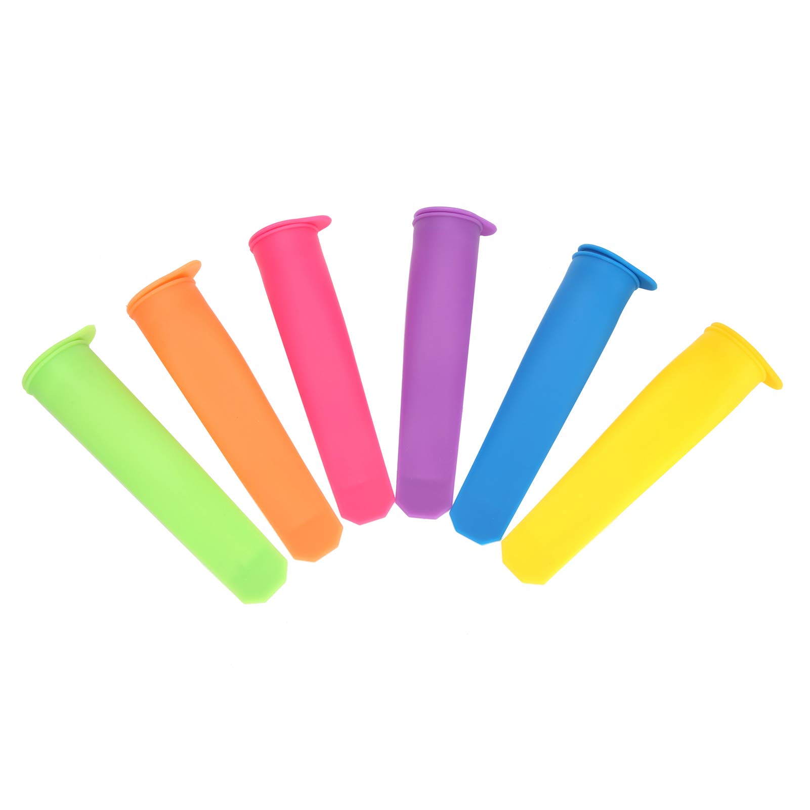 6Pcs Reusable Silicone Ice Bar Molds with Lid - DIY Ice Cube Trays for Cocktails, Beverages & Frozen Treats - Perfect for Kids & Adults - Great for Parties, Home Bars & Summer Drinks