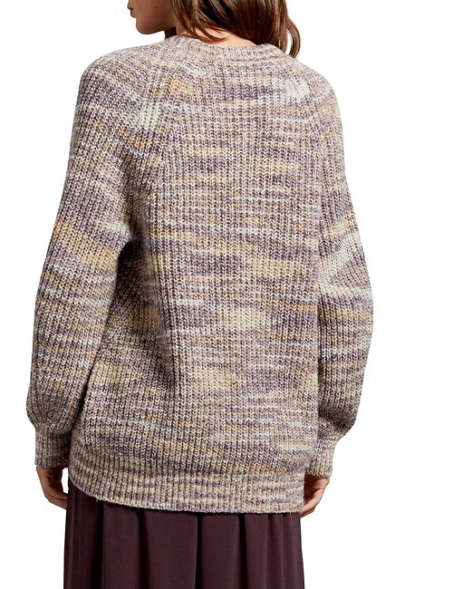 Michael Stars Angela Altra Shaker Stitch Cotton Blend Cardigan - Women's Lightweight Knit Sweater in Natural Color, Size Medium | Perfect for Casual Wear, Office Outfits & Fall Layering