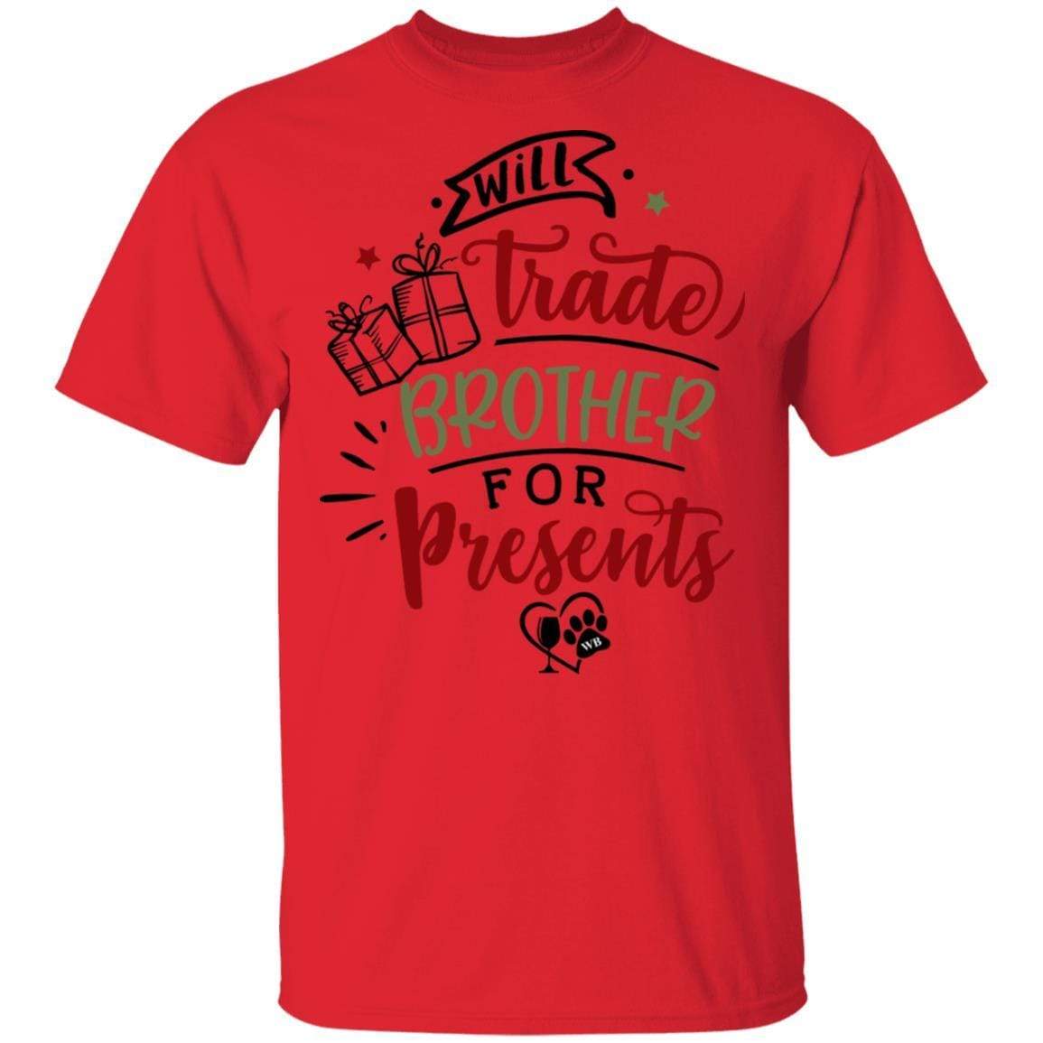 WineyBitches.Co Funny Sibling Gift T-Shirt - 5.3 oz Cotton Tee - Perfect for Christmas, Birthday & Family Reunion Gifts