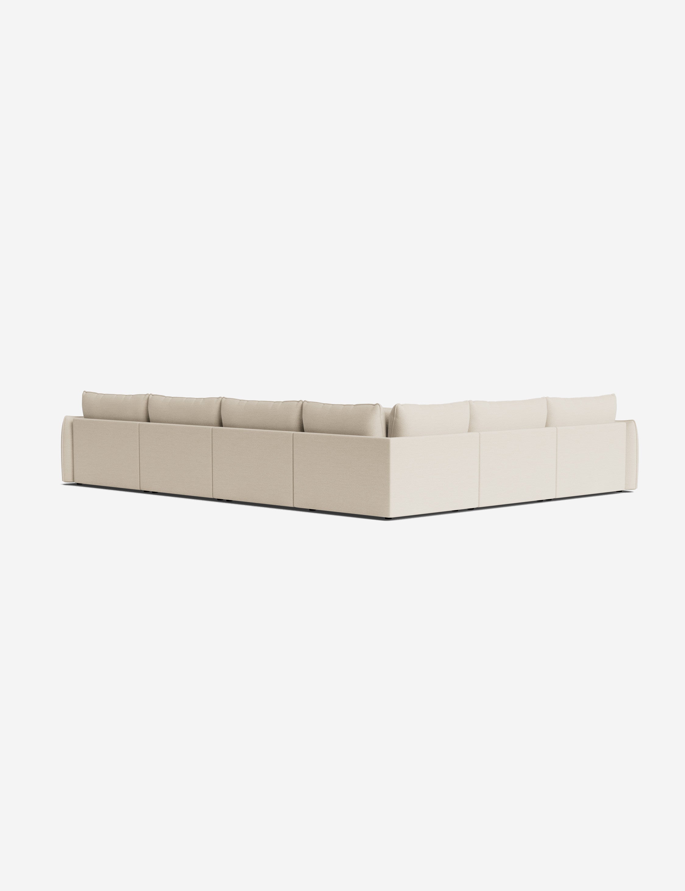 Balmer Modular Corner Sectional Sofa with Ottoman - Modern L-Shaped Couch for Living Room, Family Room & Home Theater - Comfortable & Stylish Furniture for Relaxing & Entertaining