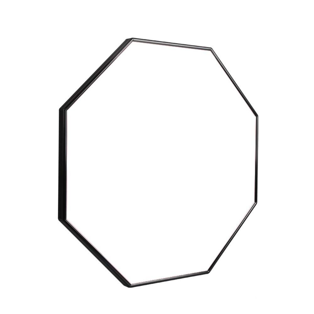 Hexagonal Bathroom Mirror with Aluminum Frame - Shatterproof Wall Mount Makeup Mirror for Vanity, Living Room, or Porch - 60 cm / 23.6 Inch - Perfect for Daily Grooming and Home Decor