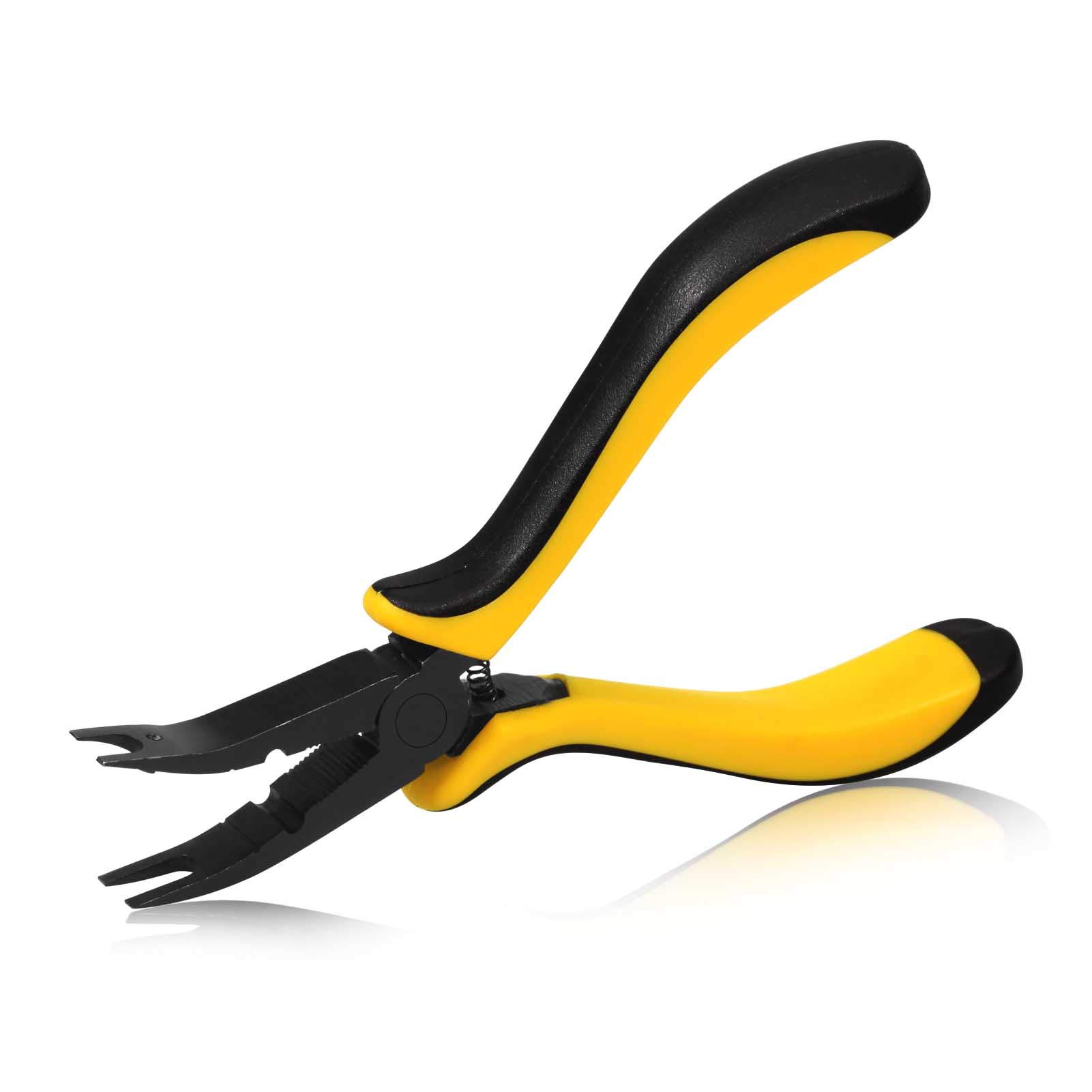 SPEEDWOX Curved Ball Link Pliers for RC Helicopters, Airplanes & Cars - Bent Head Ball Joint Clamp Tool with Curved Tip - Perfect for RC Vehicle Repairs and Maintenance (Ideal for Hobbyists and DIY Enthusiasts)
