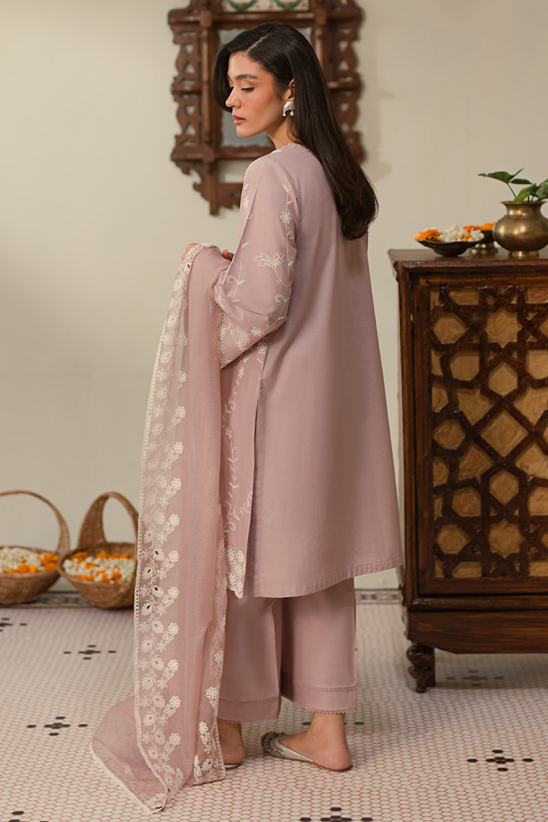 Elegant MAUVE GLAM 3-Piece Chikankari Suit Set | Hand-Embroidered Pakistani Ethnic Wear | Perfect for Weddings, Parties & Festive Occasions