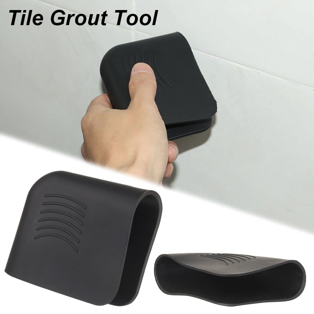 HomeSoGood 2 Pack Caulking Finisher & Grout Scraper - Professional Polyurethane Hand Caulk Tool for Sealant Finishing - Essential Tile Grout Kit Accessories for Bathroom, Kitchen & Home Renovation Projects