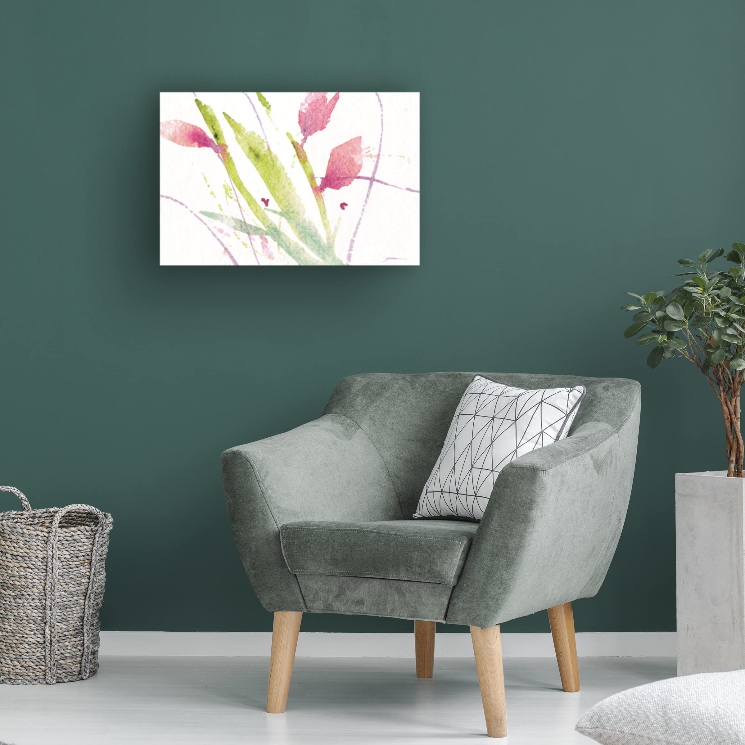 Trademark Fine Art 'Reaching Out' Canvas Wall Art by Sheila Golden - Modern Abstract Painting for Living Room, Bedroom & Office Decor