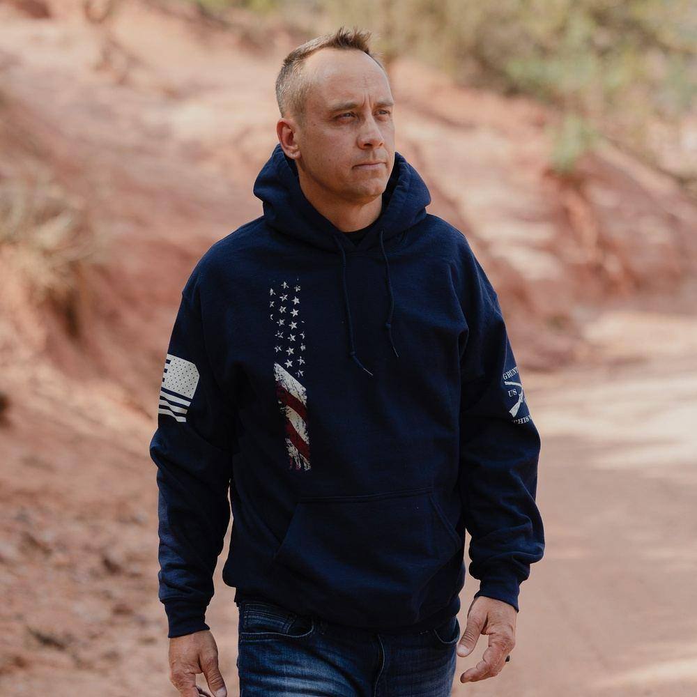 True Colors Hoodie for Men & Women - Navy Blue Pullover Hooded Sweatshirt - Cozy Fleece Lining for Casual Wear, Gym, and Outdoor Activities