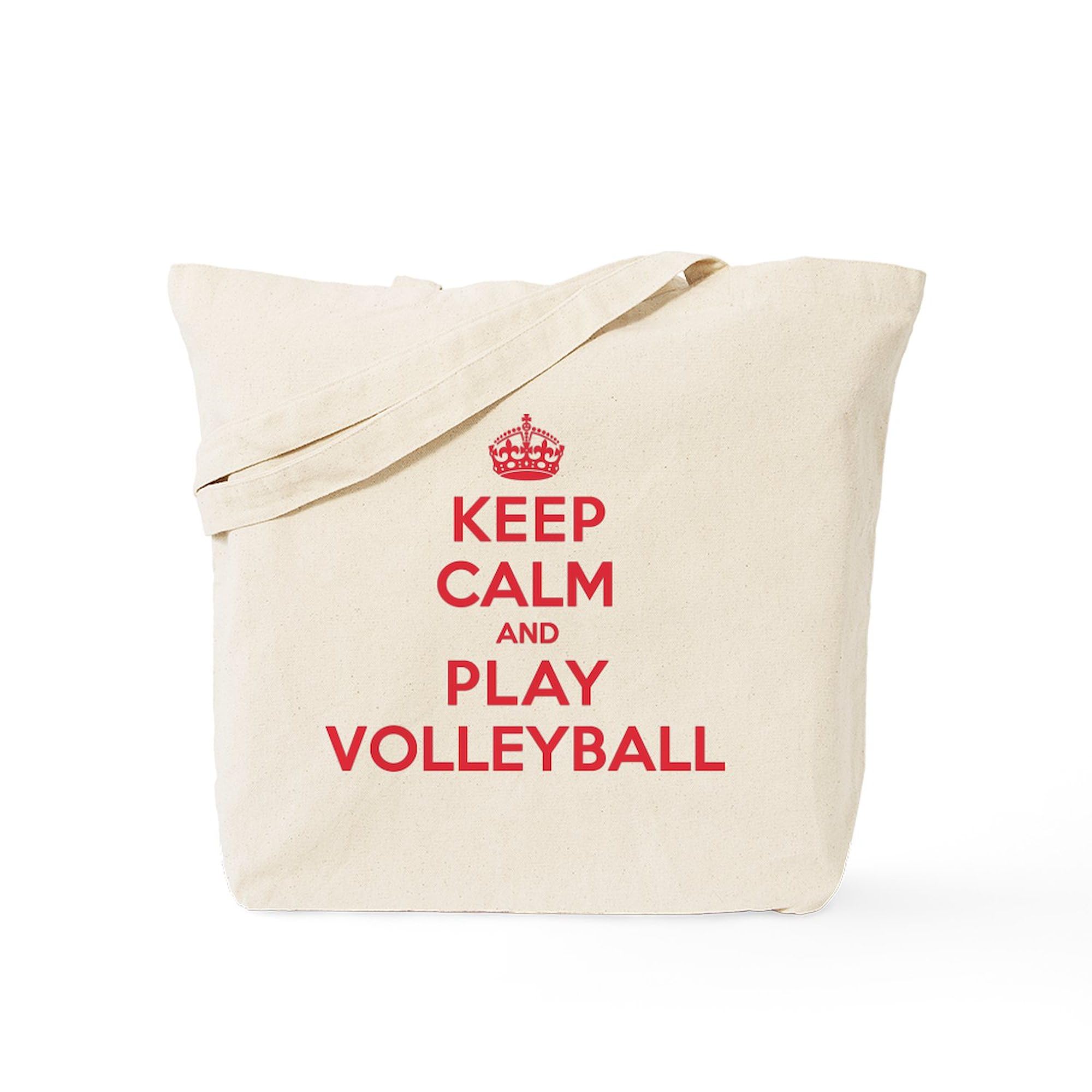 Eco-Friendly Natural Canvas Volleyball Tote Bag - Reusable Shopping Bag for Beach, Gym & Groceries | Durable Carryall for Volleyball Players & Sports Fans - Perfect for Practice, Travel & Sustainable Lifestyle - Great for Volleyball Games, Beach Outings & Eco-Conscious Shopping