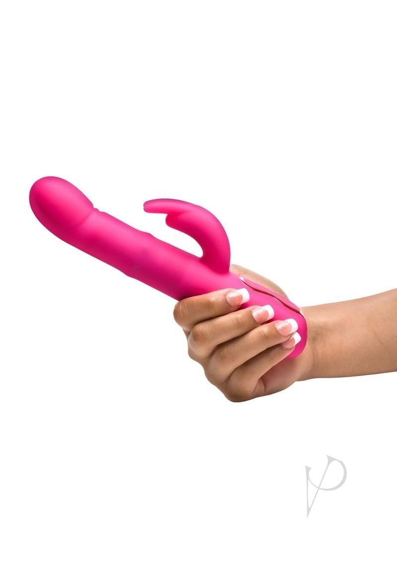 Bang! Come Hither Beaded Rechargeable Silicone Rabbit Vibrator - Pink | Waterproof G-Spot & Clitoral Stimulator for Women | Perfect for Solo Play & Couples Intimacy