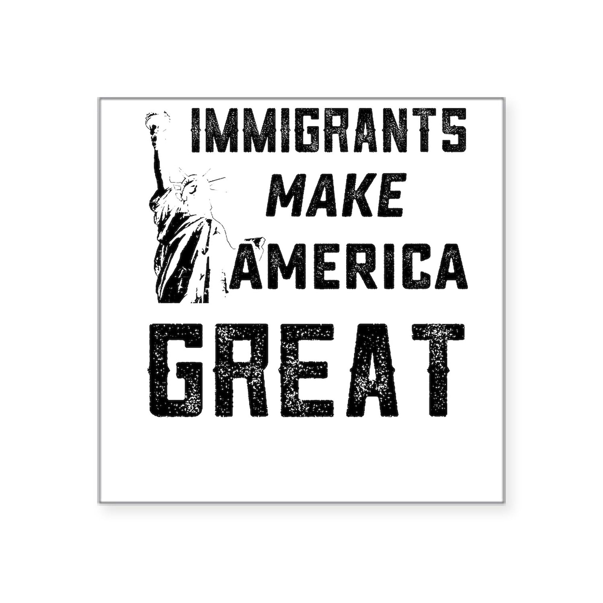 Pro Immigrant Rights Bumper Sticker - Waterproof Vinyl Car Decal for Cars, Laptops & Windows - Political Activism & Social Justice Stickers