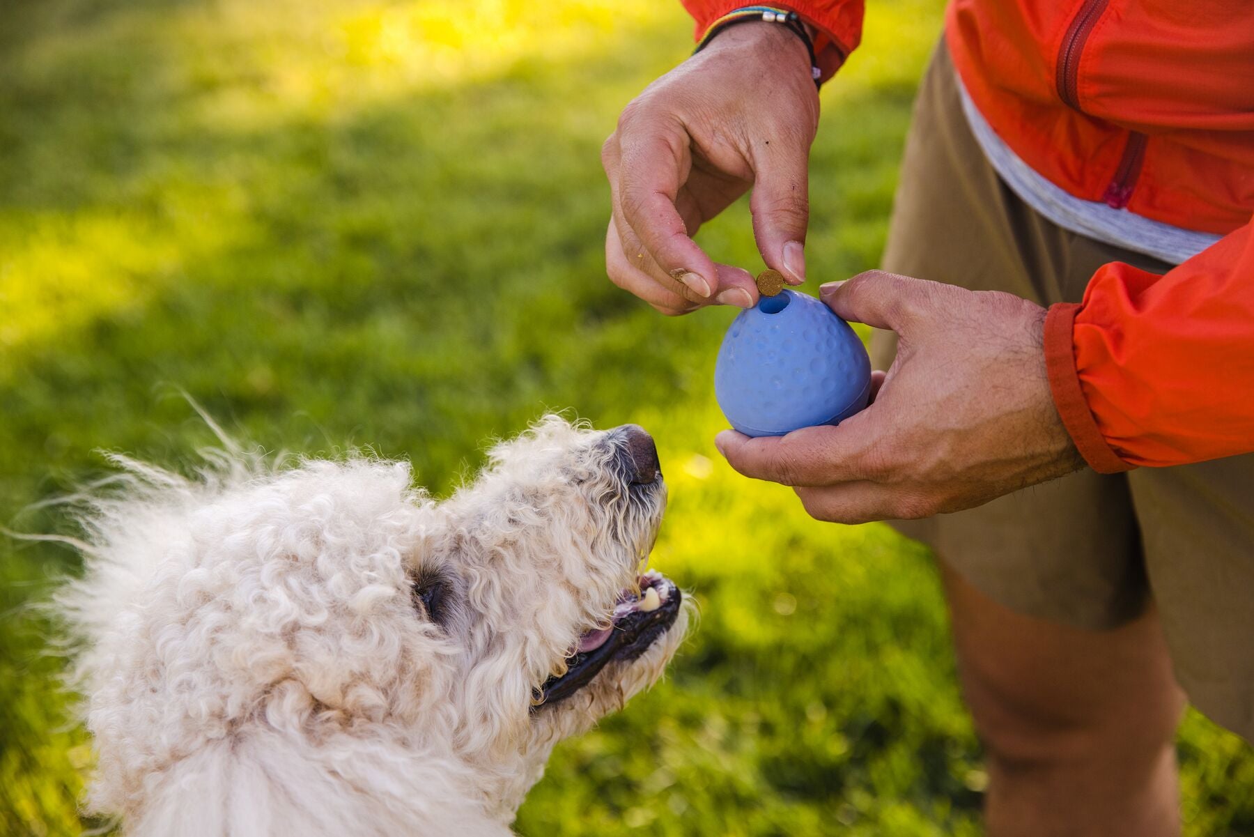 Ruffwear® Turnup® Fetch Ball Toy for Dogs - Mint Green (Sage Green) | Durable Outdoor Dog Toy for Fetch, Training & Water Play