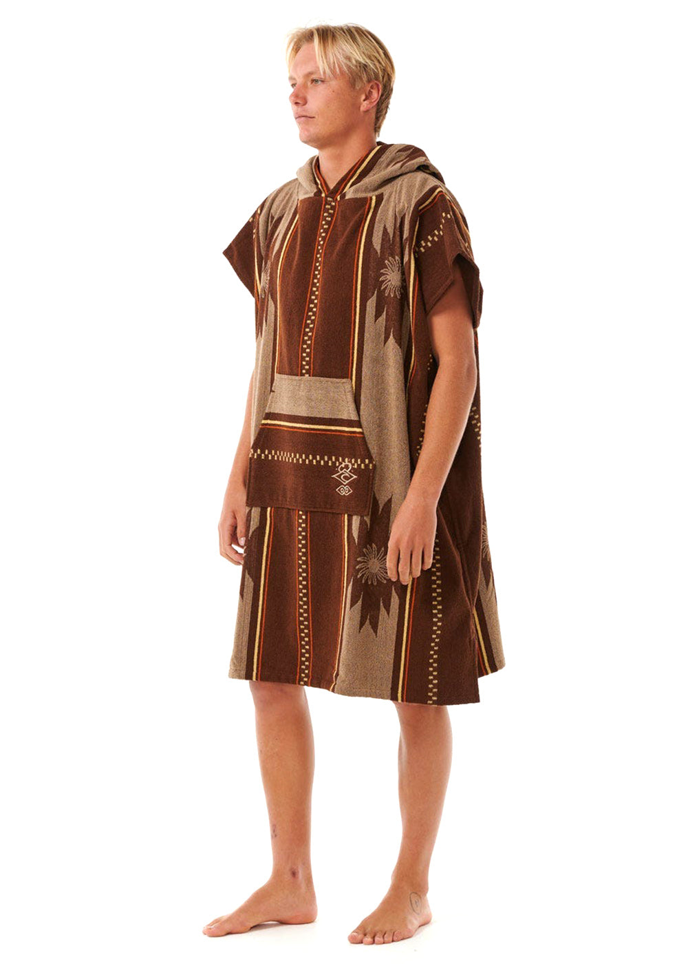 Rip Curl Men's Searchers Hooded Towel - Quick Dry Beach Towel for Surfing, Swimming & Outdoor Activities