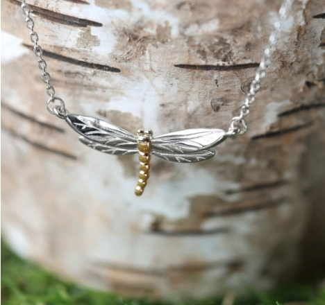 Flyte Dragonfly Petite Necklace - Elegant Silver Pendant Jewelry for Women, Perfect for Everyday Wear, Gift Giving & Special Occasions