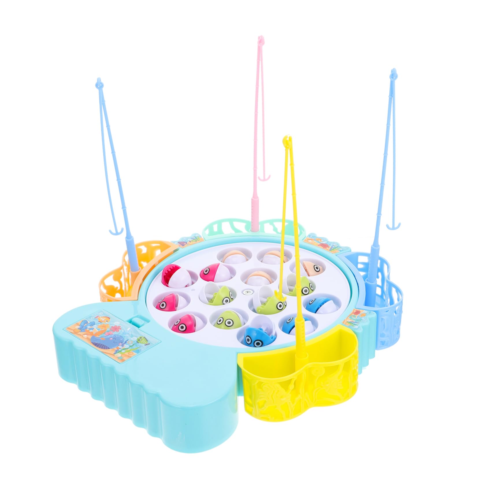 **ERINGOGO Kids Fishing Game Toy Set - Electric Rotating Plastic Fishing Toy for Children, Educational Learning & Fun Playtime - Perfect for Birthday Gifts, Indoor & Outdoor Activities**