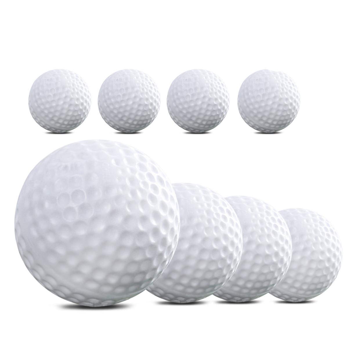 NUOBESTY 10pcs Practice Golf Balls - Durable Plastic Golf Training Balls for Indoor & Outdoor Use | Perfect for Backyard, Driving Range & Golf Course Practice