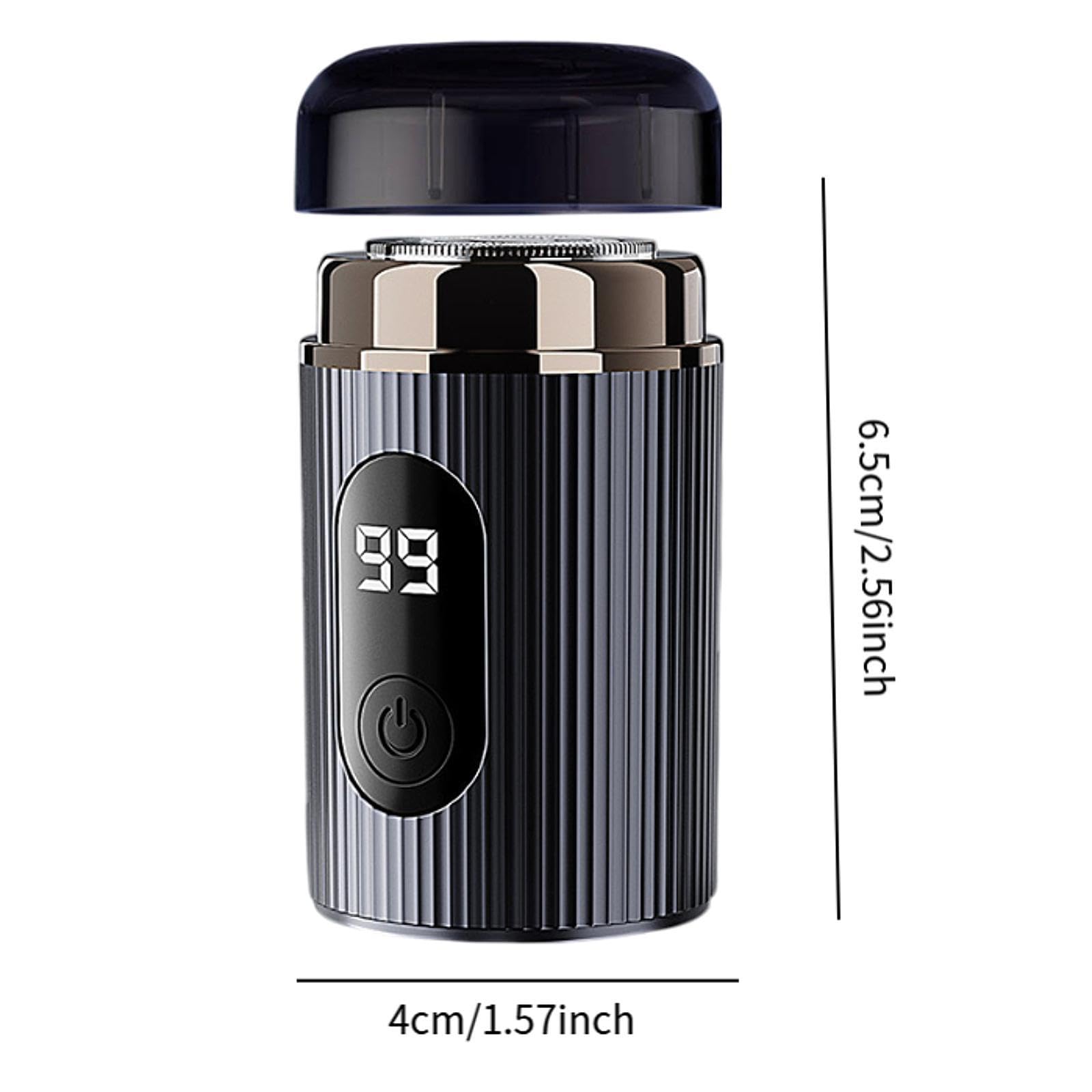 Professional Electric Shaver for Men - USB Rechargeable Beard Trimmer with Wet/Dry Dual Use, Portable Travel Shaver for Car & Home - Gray | Perfect for Grooming, Business Trips & Daily Shaving Routine