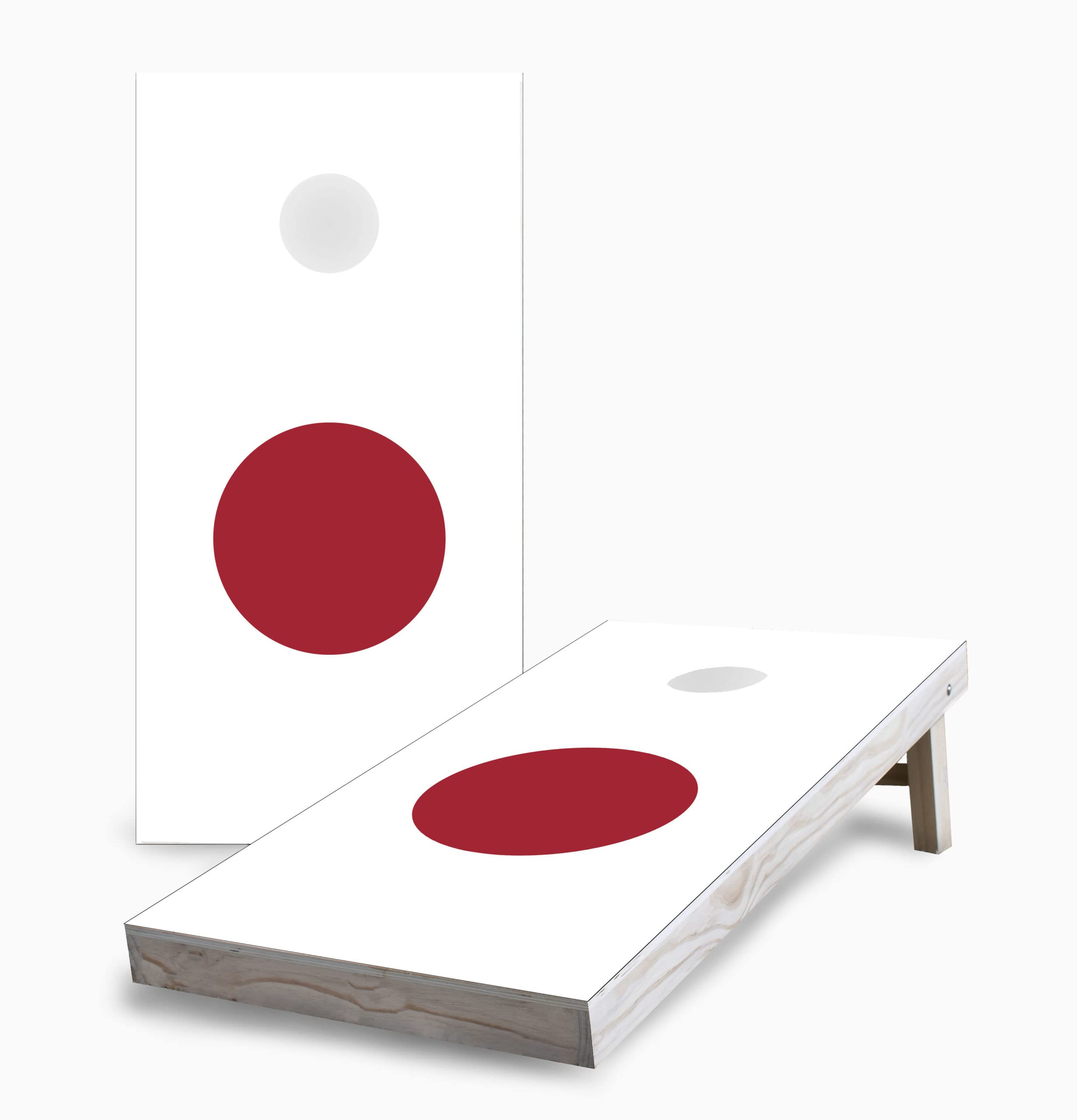 Skip's Garage Japanese Flag Corn Hole Board Set - 2 Boards, 8 Bags & Accessories - Perfect for Backyard BBQs, Tailgating & Outdoor Parties