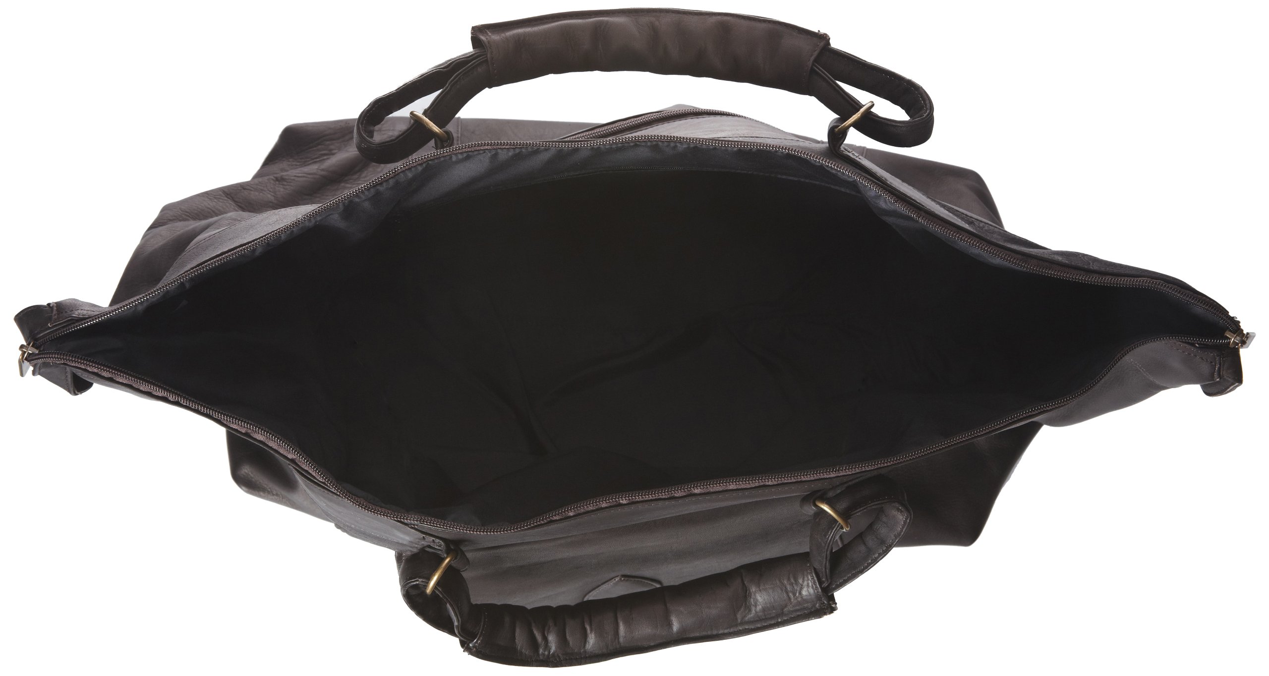 David King & Co. Premium Top Zip Travel Bag for Men & Women - Lightweight Durable Carry-On Duffel (Cafe Brown) - Perfect for Gym, Work, Weekend Trips & Air Travel