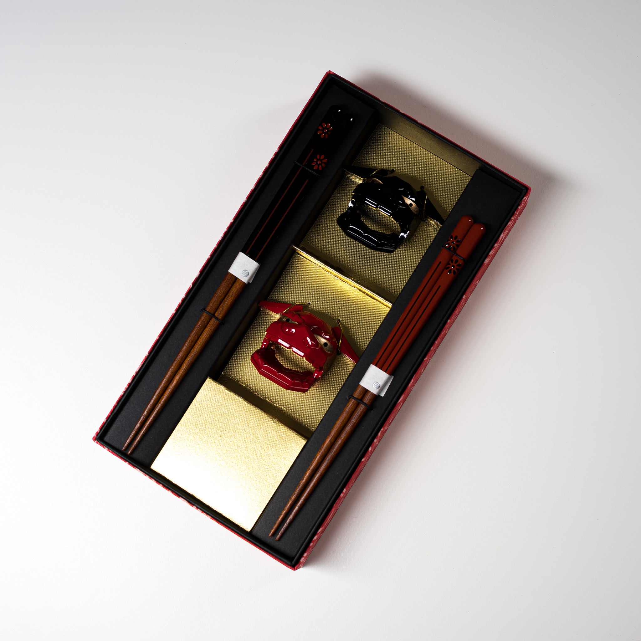 Premium Kikukomon x Shishimai Japanese Chopsticks Gift Set - Handcrafted Lion Dance Design Bamboo Chopsticks for Sushi, Asian Cuisine & Home Decor - Perfect for Weddings, Housewarming & Japanese Culture Lovers