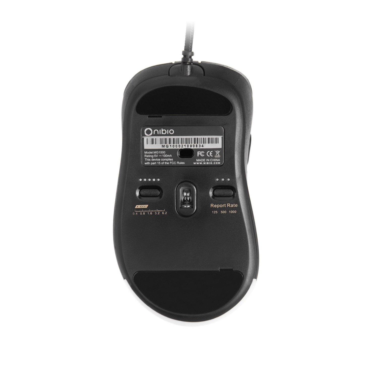 Nibio Rule Gaming Mouse - 16,000 DPI High Precision Optical Sensor, Ergonomic Design for PC Gamers - Perfect for FPS, MOBA and Esports Gaming