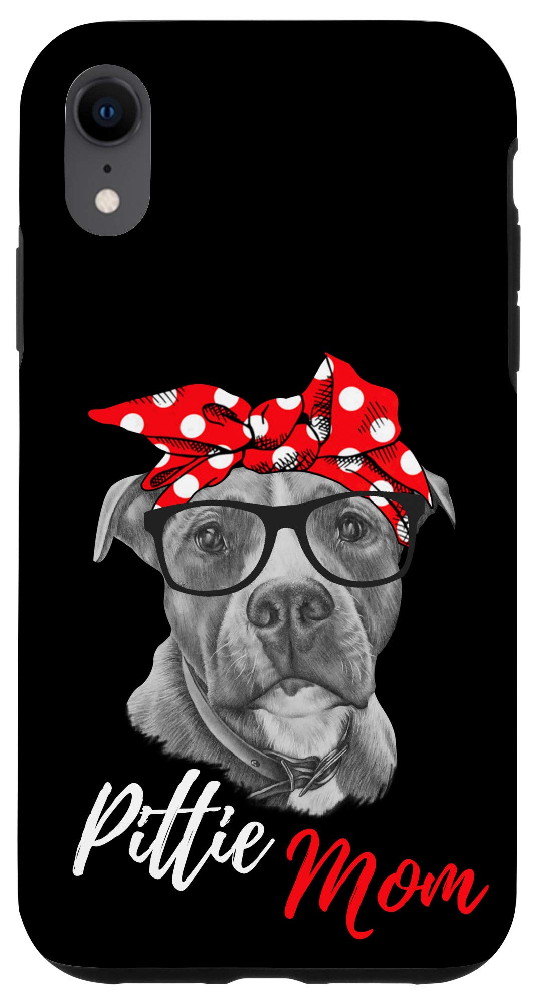 iPhone XR Phone Case for Pitbull Lovers - Cute American Pitbull Design, Perfect Gift for Dog Owners - Ideal for Everyday Use, Work & Outdoor Activities