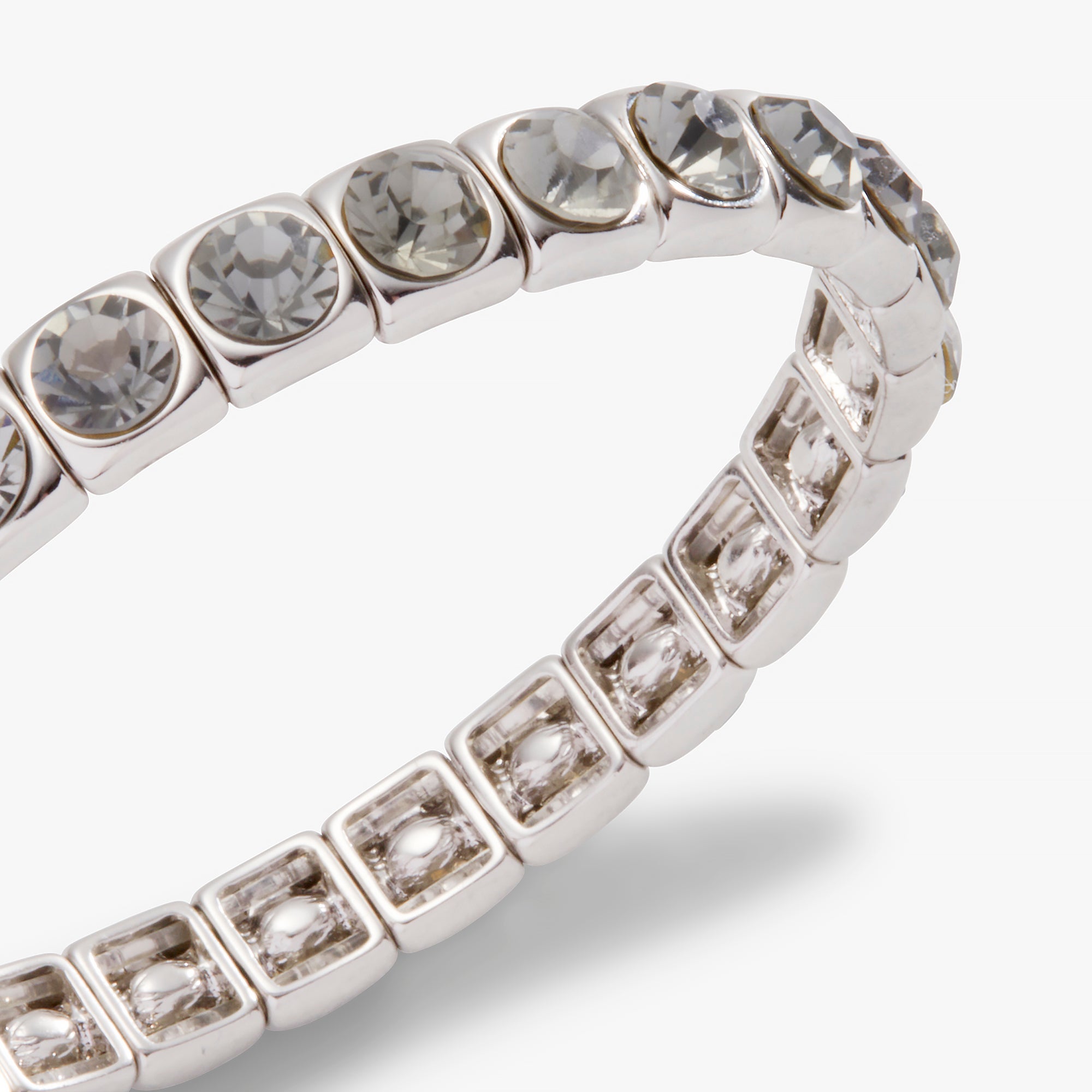 Black Diamond Crystal Stretch Bracelet for Women - Elegant Adjustable Beaded Wristband for Daily Wear, Parties & Gifting