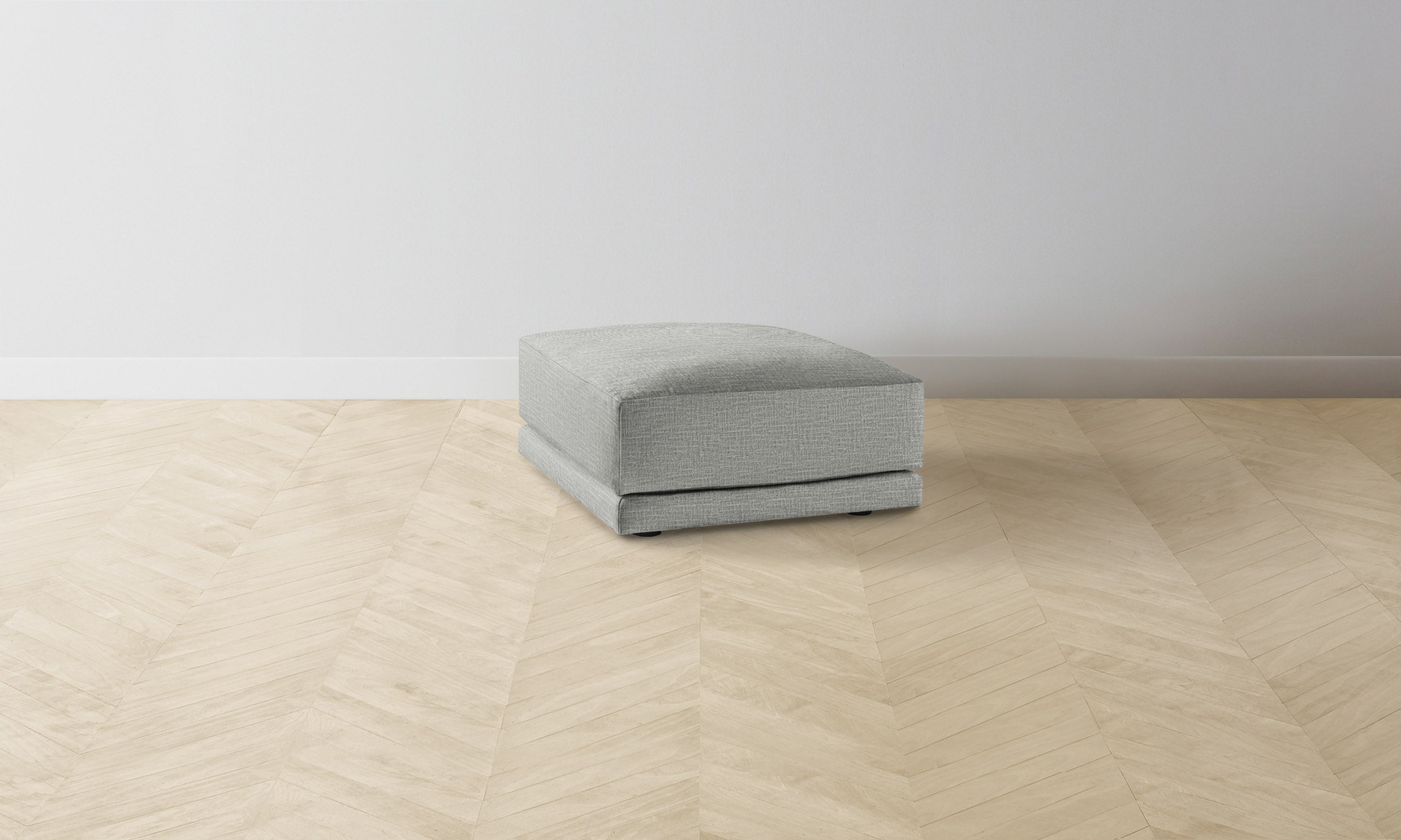 Premium Jones Ottoman with Performance Woven Chenille Fabric - Water-Resistant & Durable Living Room Furniture for Cozy Home Decor
