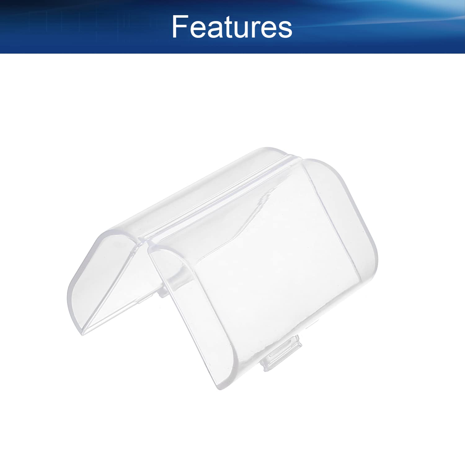 Heyiarbeit Clear Plastic Battery Storage Case Holder Box for 2 AA Batteries (1 Pack) - Perfect for Organizing Batteries at Home, Office, or Travel