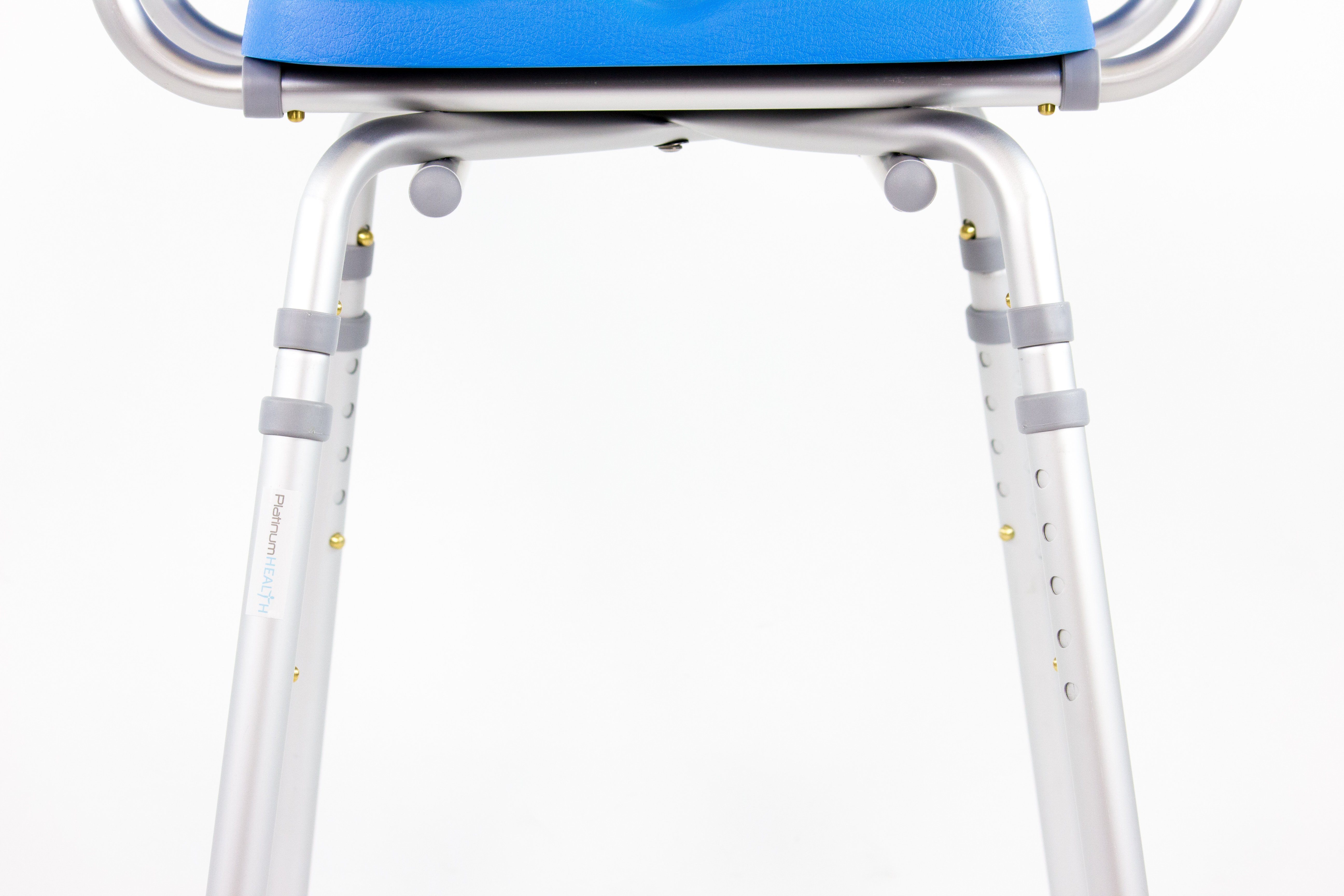 Platinum Health HIP CHAIR APEX - Adjustable Height & Angle Padded Shower Chair for Elderly & Disabled - Non-Slip Bath Seat for Safe Showering & Bathroom Use