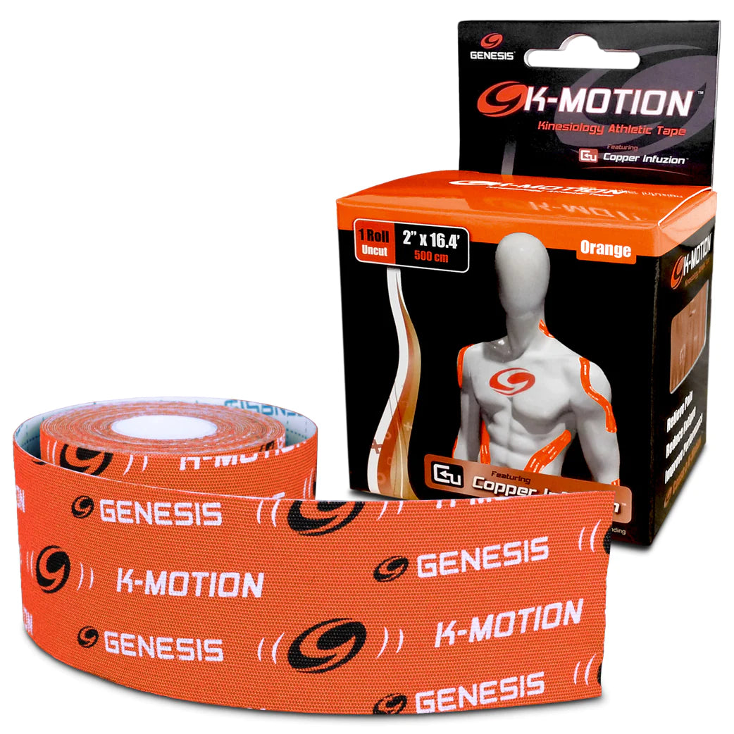 Genesis K Motion Bowling Tape Roll - Orange | Premium Grip Tape for Bowling Balls | Perfect for League Play & Tournament Performance