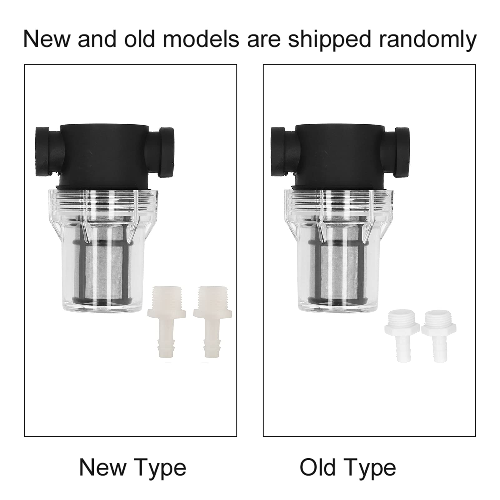 Professional Inline Beer Filter with 2 Barbs - 150 Micron 80 Mesh Water & Beer Strainer for Home Brewing - Perfect for Kegging, Fermenting, and Draft Beer Systems - White